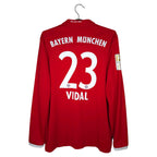 2016-17 Bayern Munich Home Shirt Vidal #23 (LS) - back view