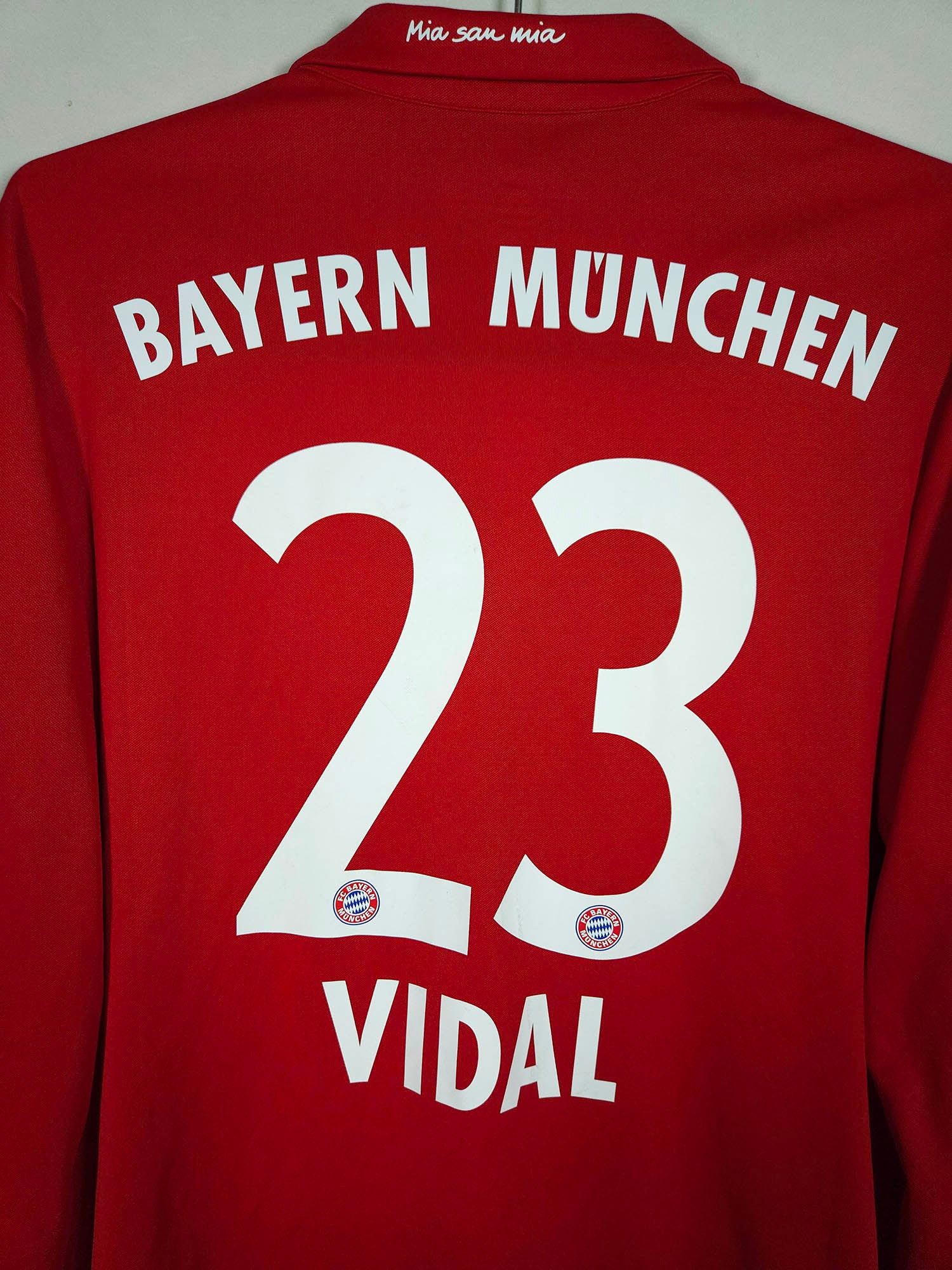 2016-17 Bayern München Thuisshirt Long Sleeve Vidal #23