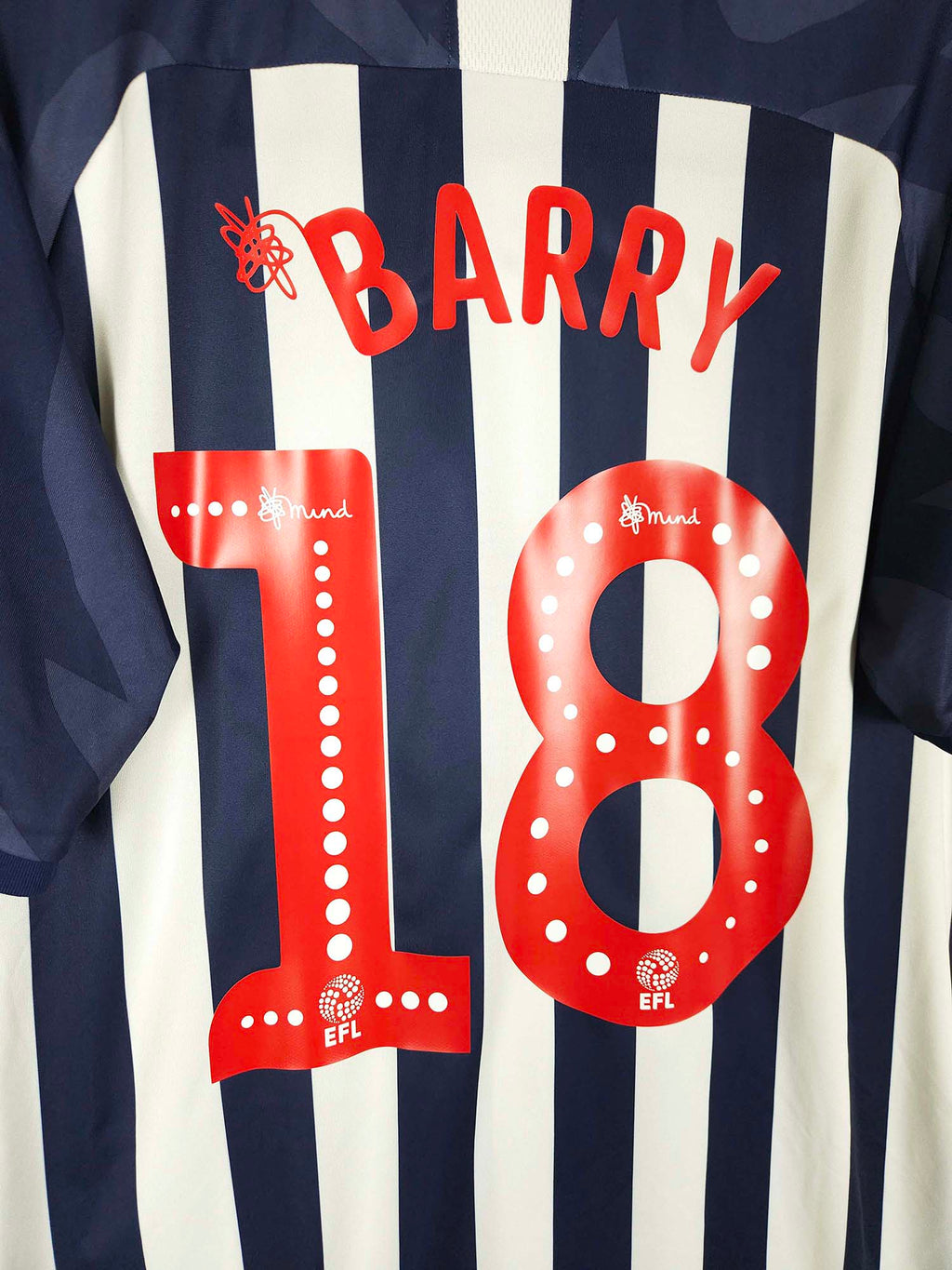 2019-20 West Bromwich Albion Home Shirt Barry #18