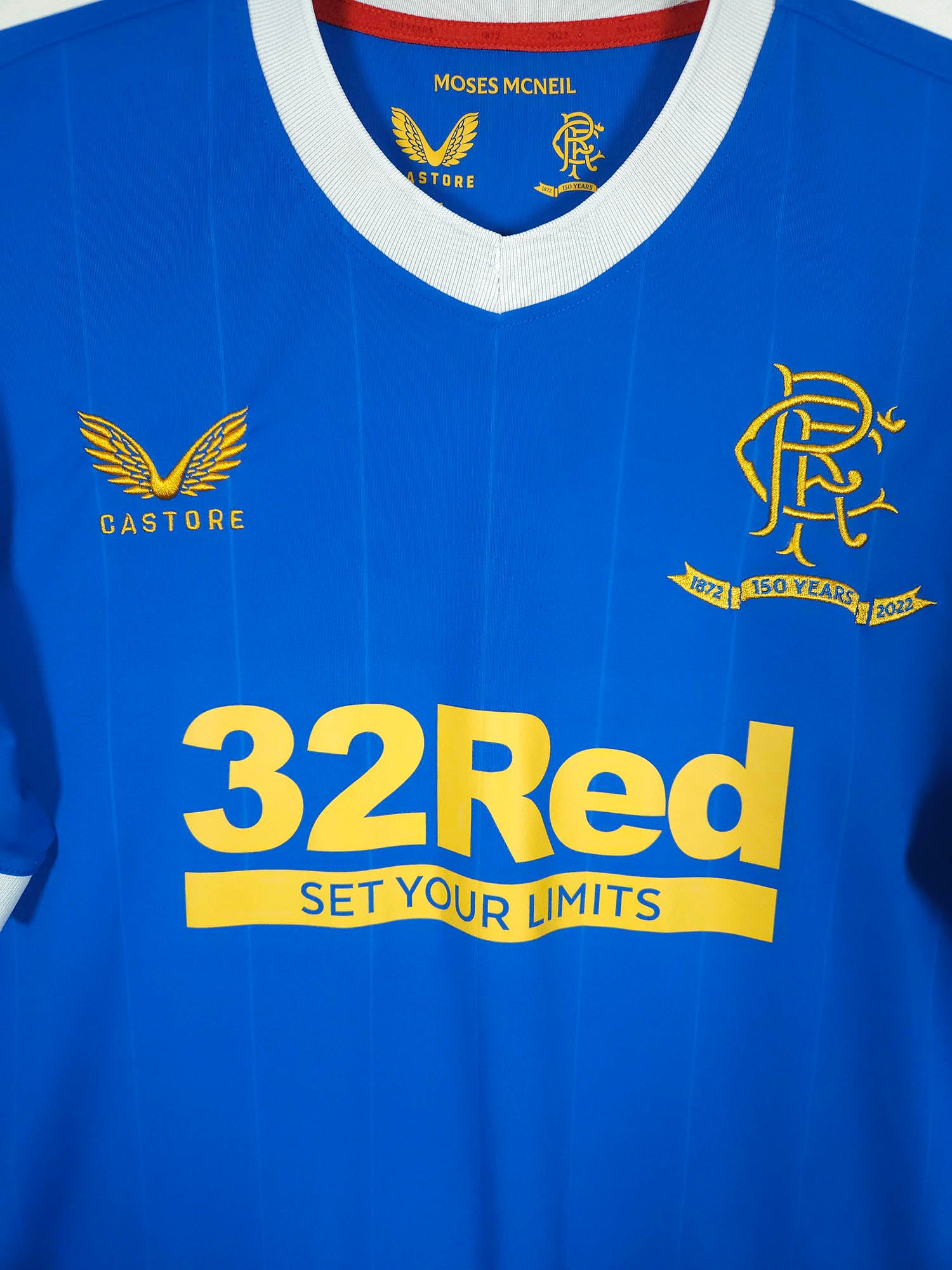 2021-22 Rangers Home Shirt detailed view 1