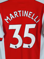 2021-22 Arsenal thuisshirt Martinelli #35