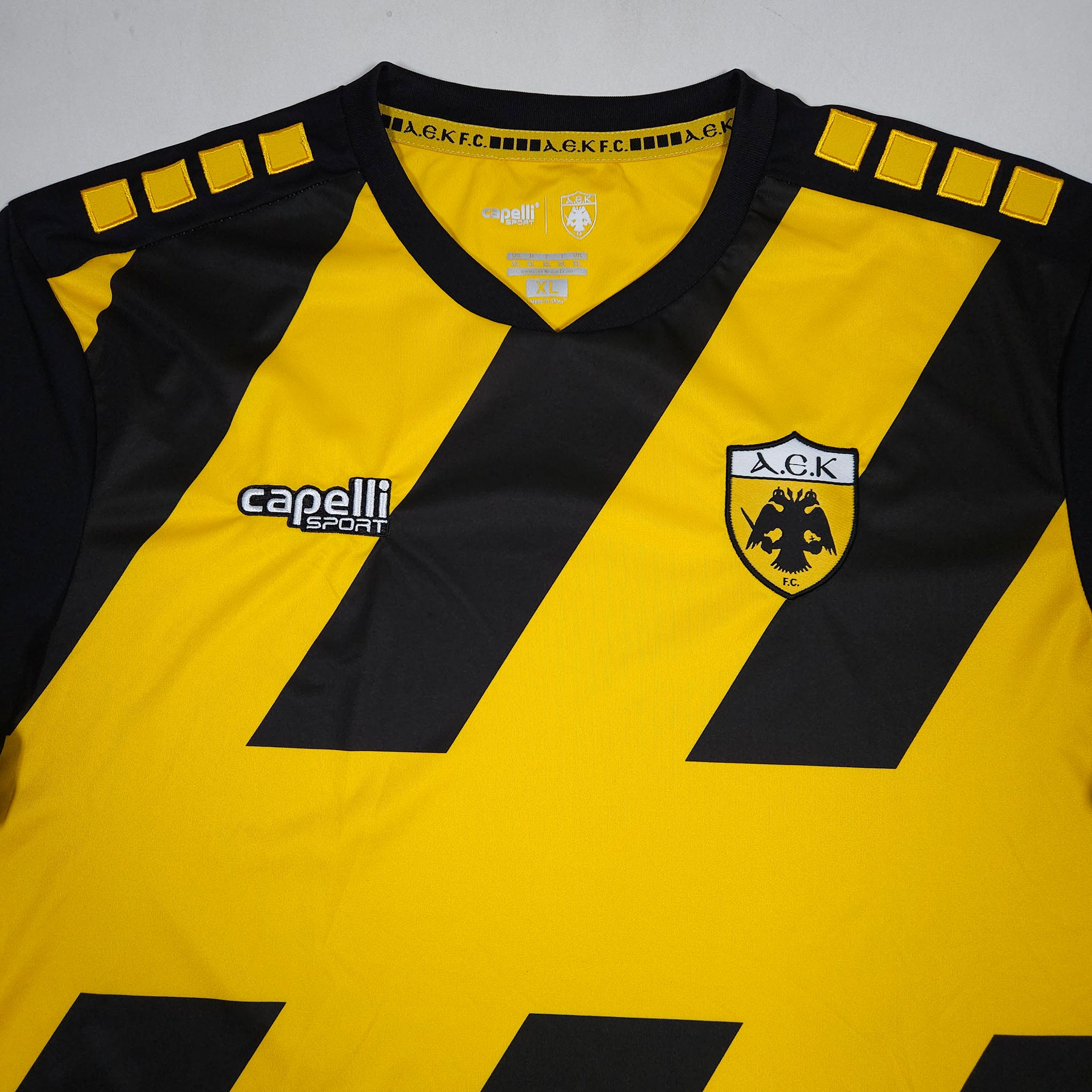 2019-20 AEK Athens Home Shirt detailed view 1