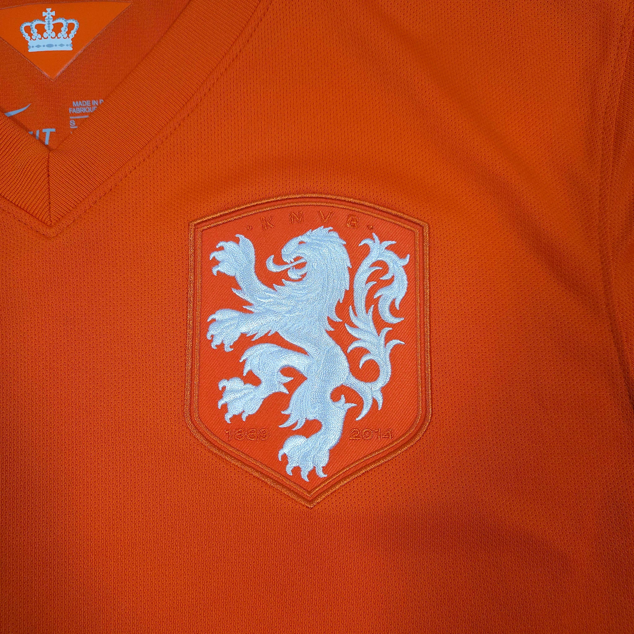 2014-15 Netherlands Home Shirt detailed view 2
