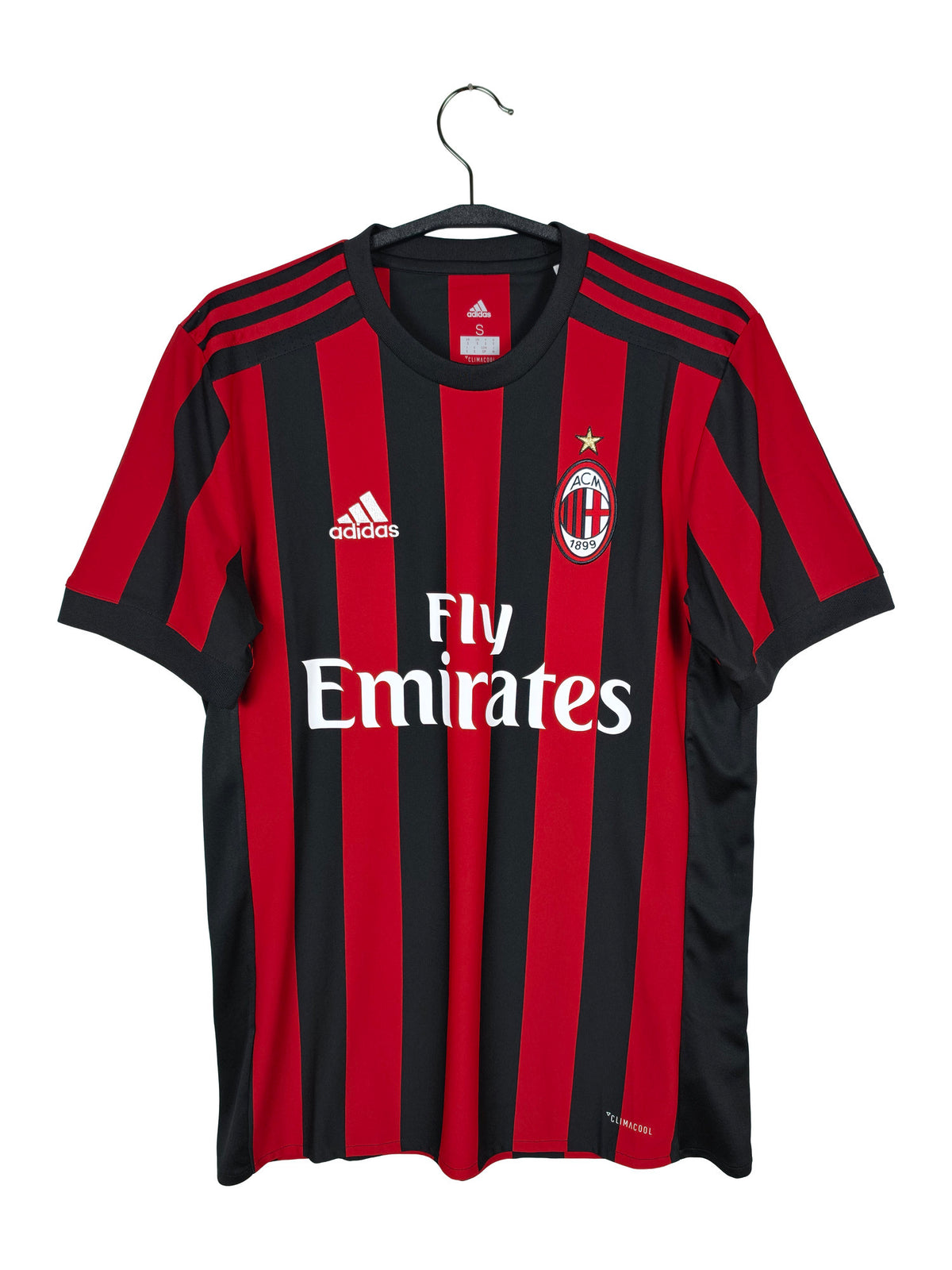 2017-18 AC Milan Home Shirt - front view