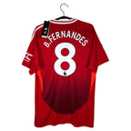 2024-25 Manchester United Home Shirt B. Fernandes #8 - back view