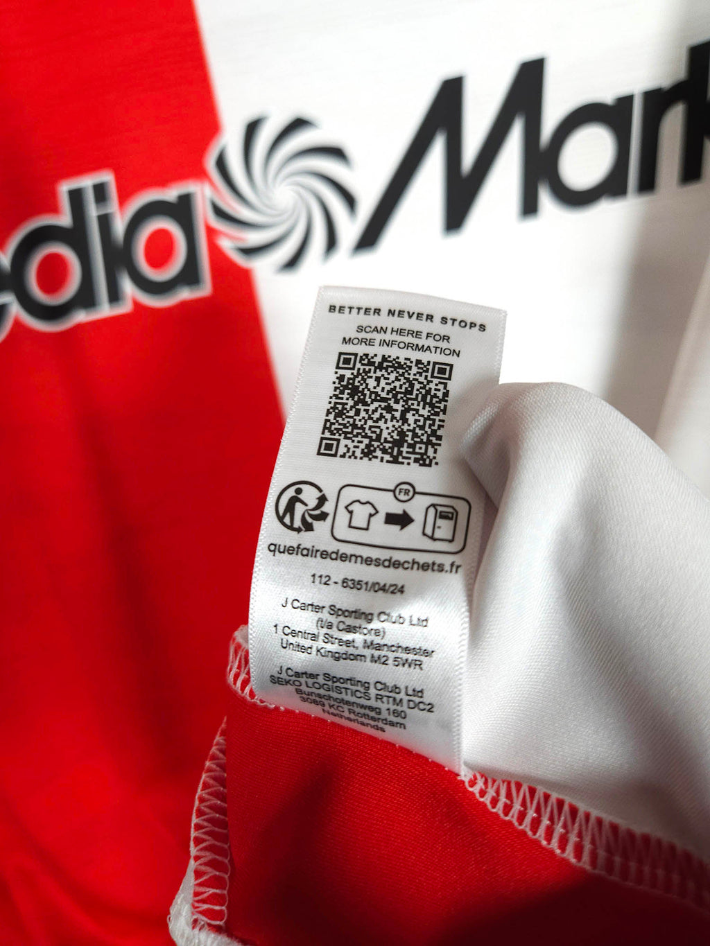 2024-25 Feyenoord Home Shirt - detailed view