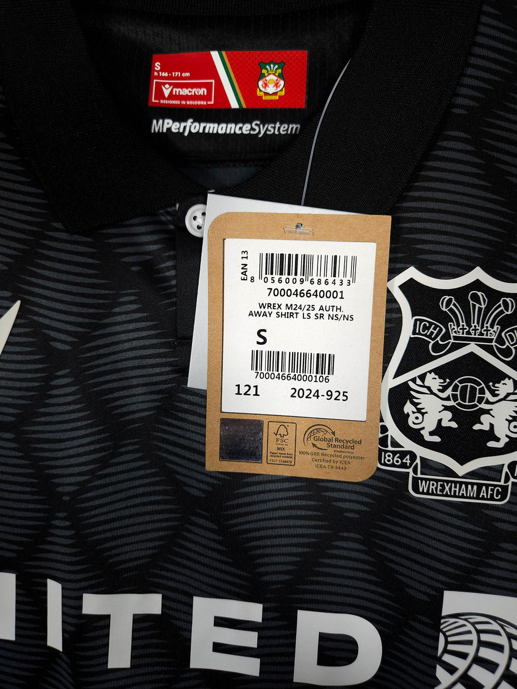 2024-25 Wrexham Away Shirt (LS) - detailed view