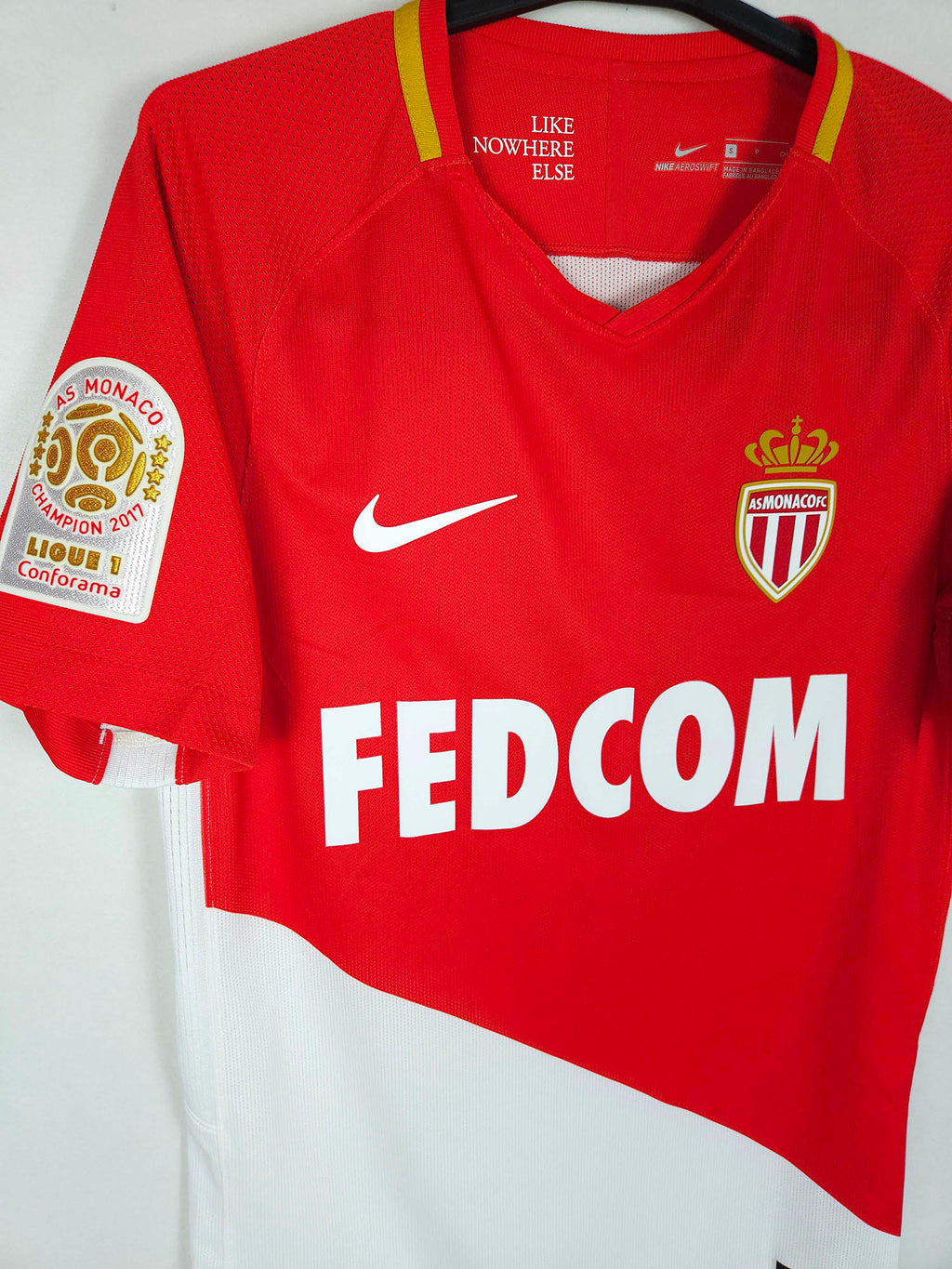 2017-18 AS Monaco thuisshirt Fabinho #2 (Pro)