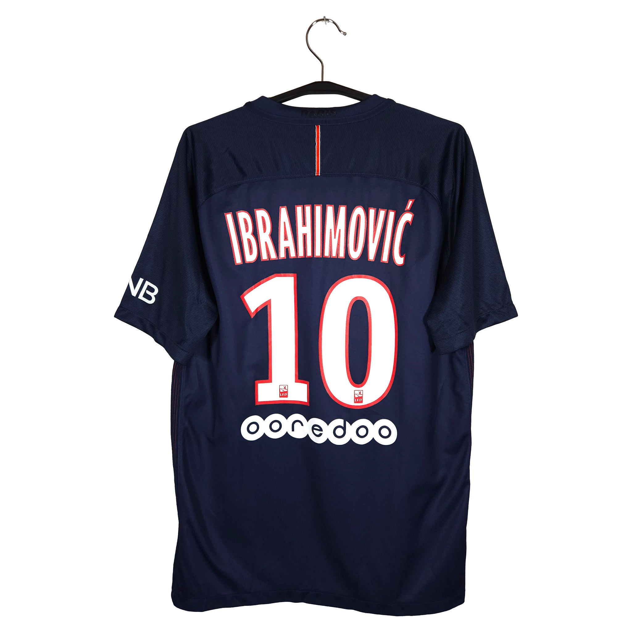 2016-17 Paris Saint-Germain Home Shirt Ibrahimovic #10 back view