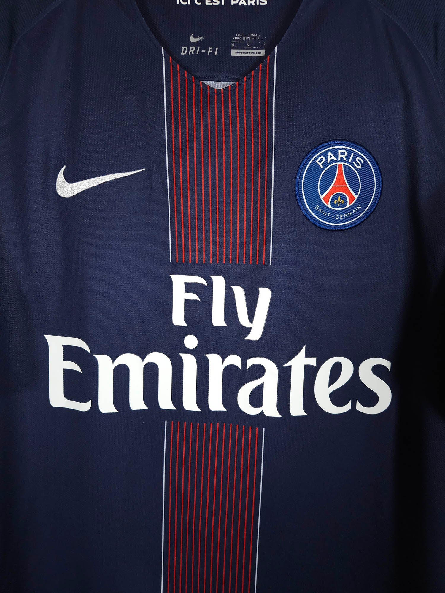 2016-17 Paris Saint-Germain Home Shirt Ibrahimovic #10 detailed view 1
