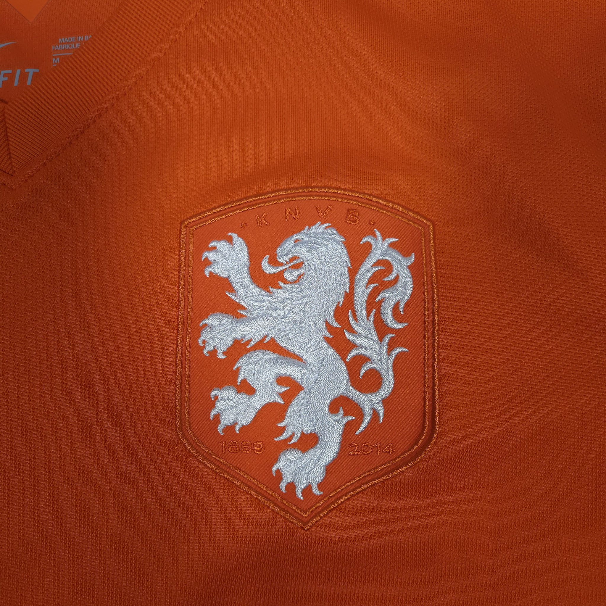 2014-15 Netherlands Home Shirt detailed view 2