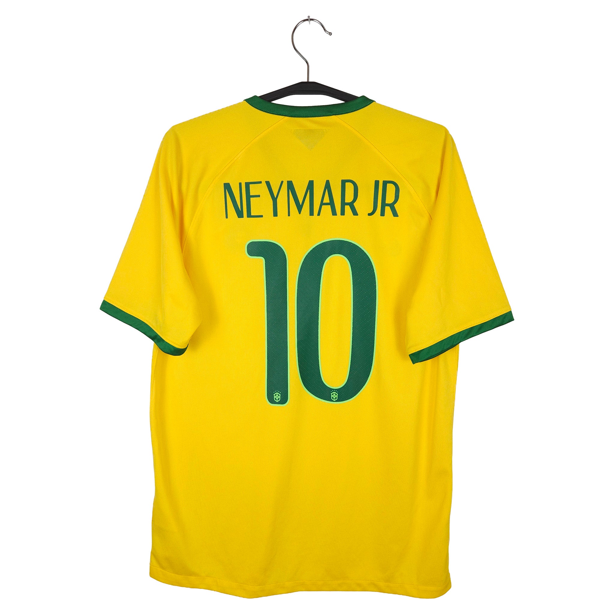 2014-15 Brazilië Thuisshirt Neymar Jr #10