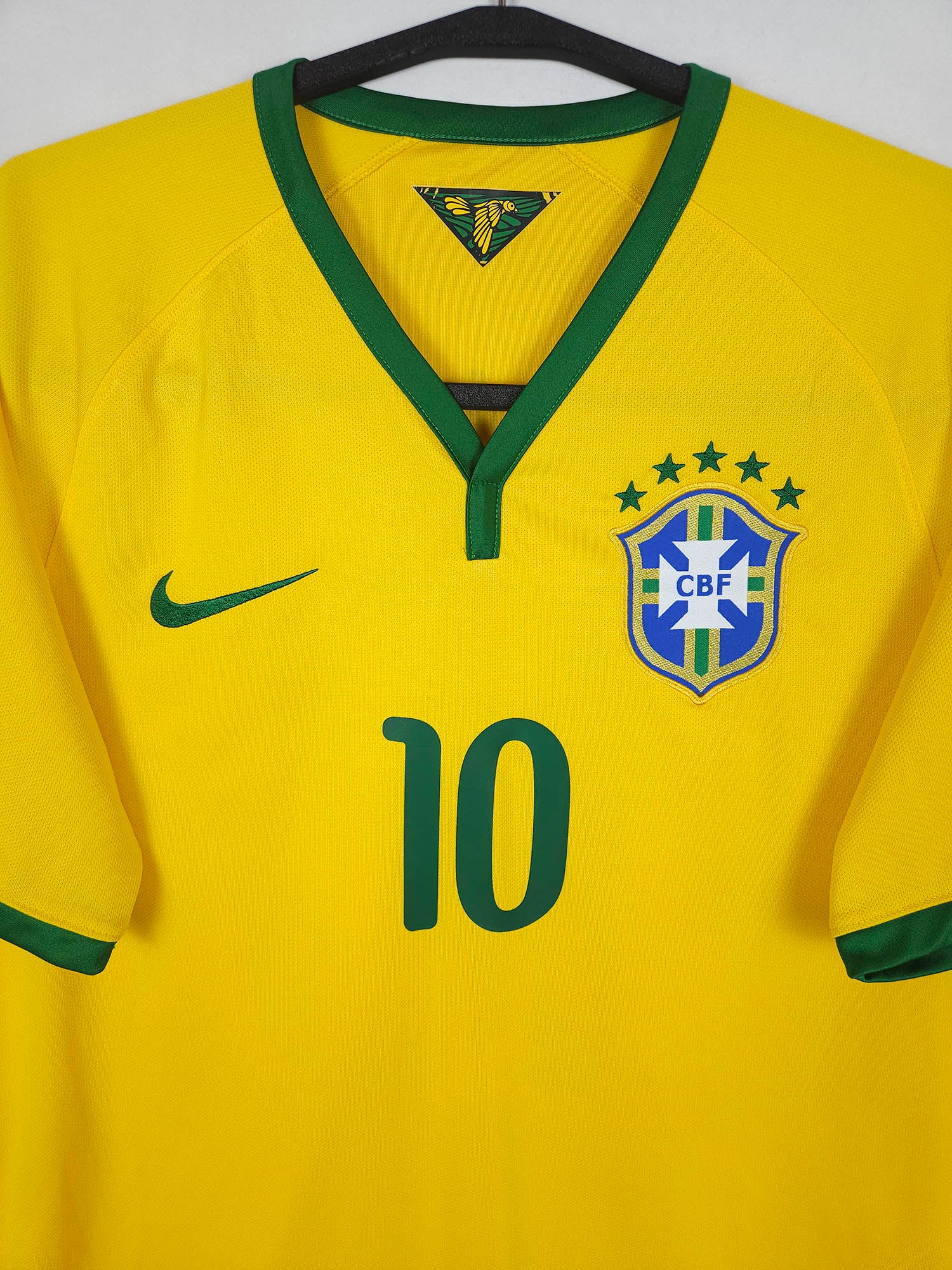 2014-15 Brazilië Thuisshirt Neymar Jr #10