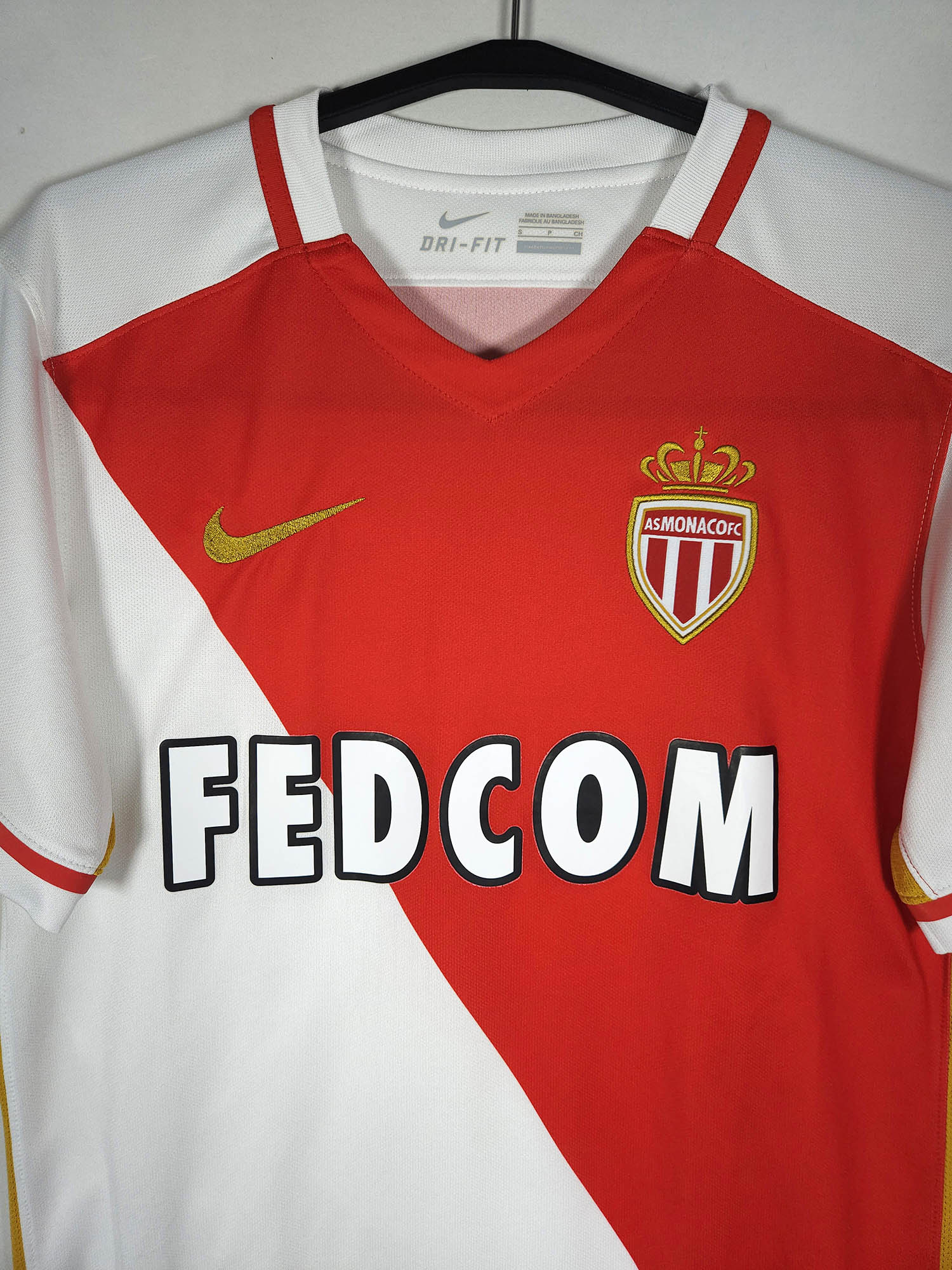 2015-16 AS Monaco Home Shirt detailed view 1