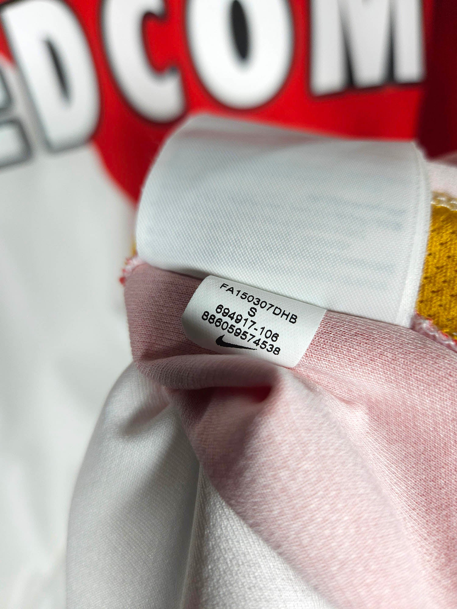 2015-16 AS Monaco Home Shirt detailed view 3