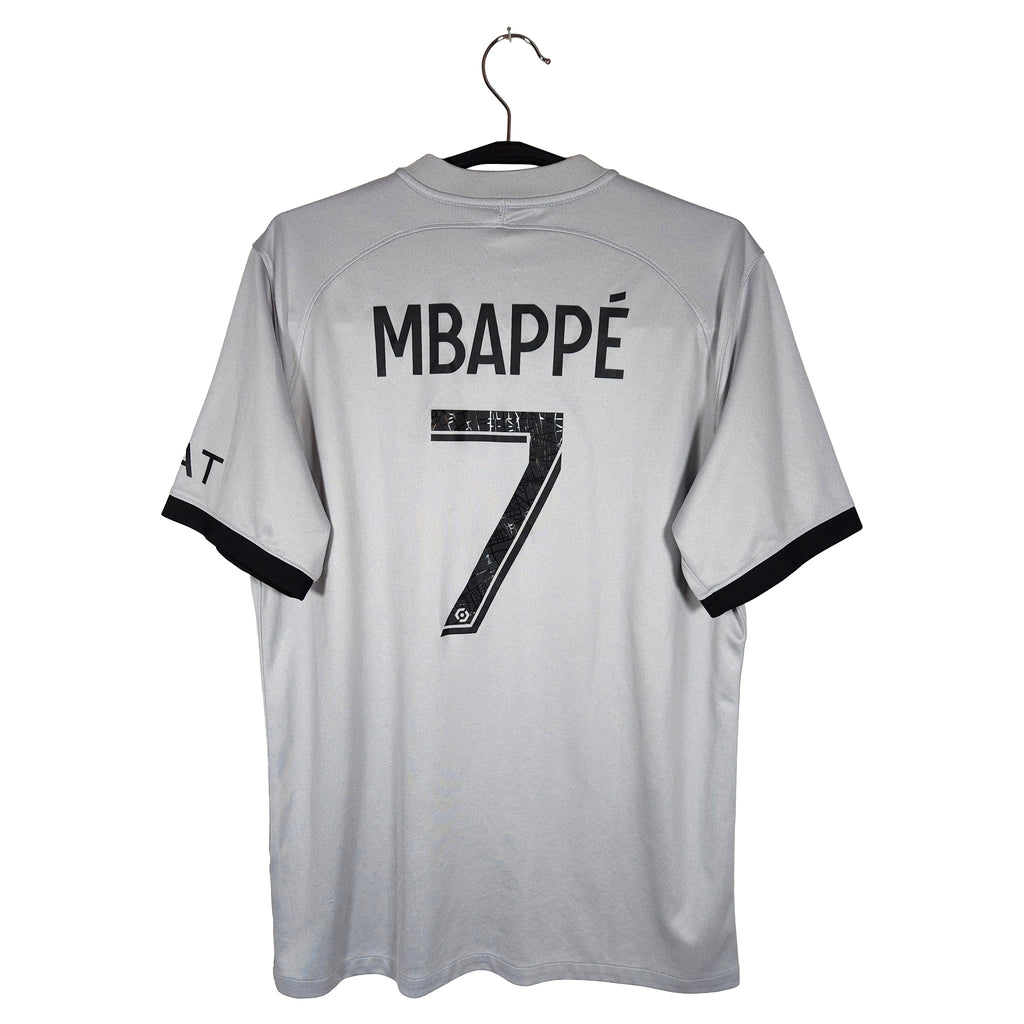 2022-23 Paris Saint-Germain Away Shirt Mbappé #7 - back view