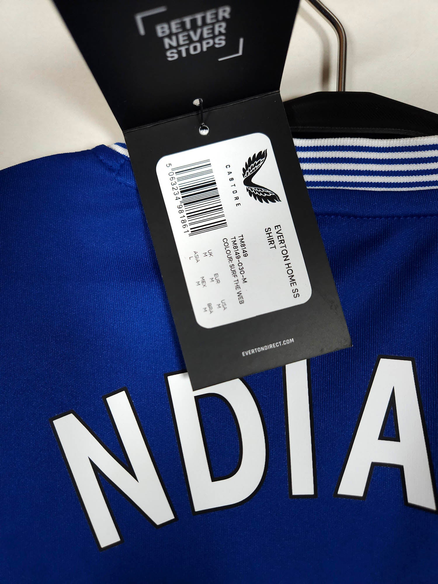 2024-25 Everton Thuisshirt Ndiaye #10