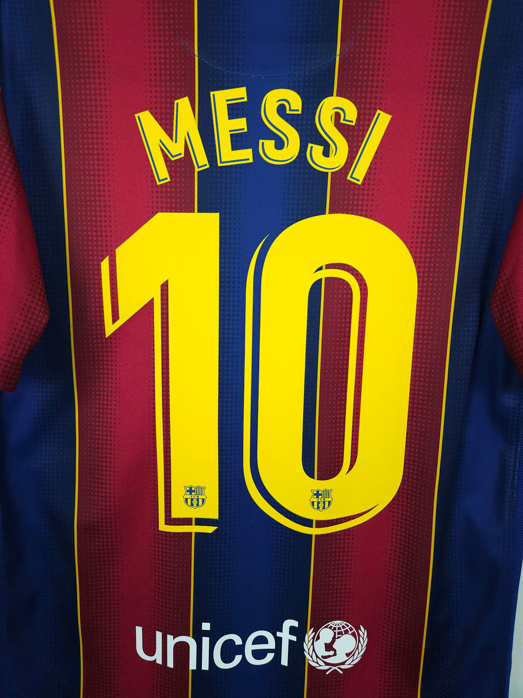 2020-21 Barcelona Home Shirt Messi #10 - detailed view