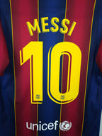 2020-21 Barcelona Home Shirt Messi #10 - detailed view