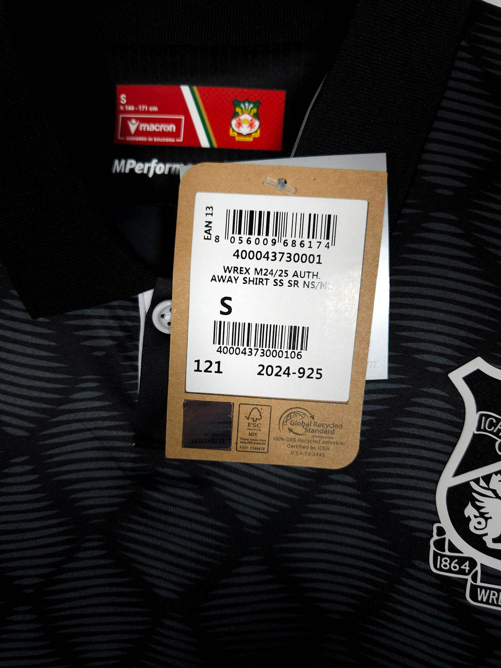 2024-25 Wrexham Away Shirt - detailed view