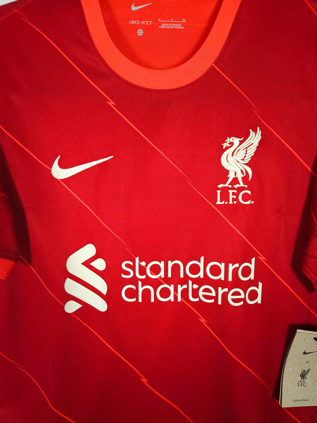 2021-22 Liverpool Home Shirt M. Salah #11 - detailed view