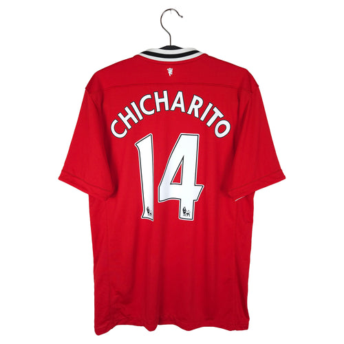Manchester United thuisshirt 2011-12 Chicharito #14 - achterkant