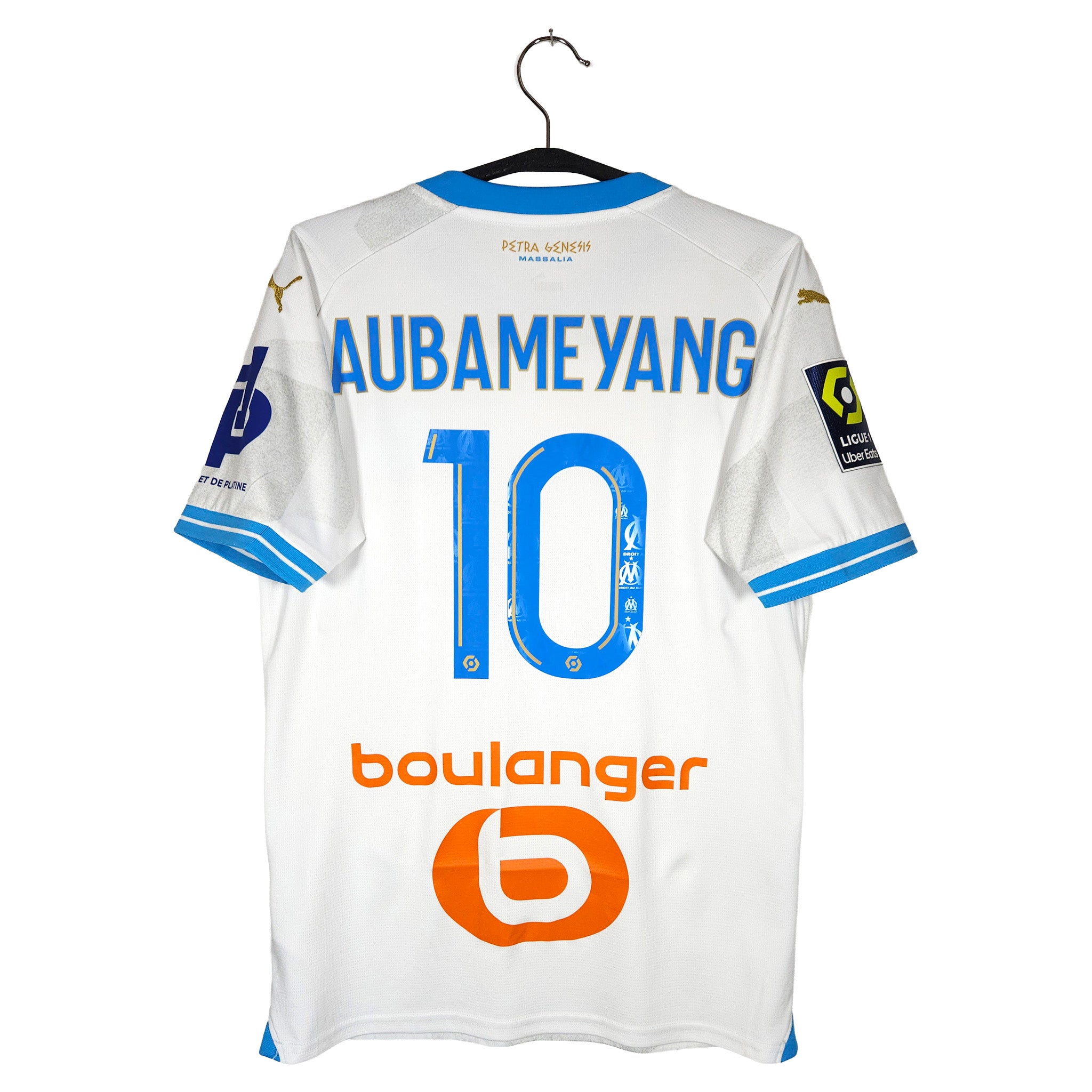 2023-24 Marseille Thuisshirt Aubameyang #10