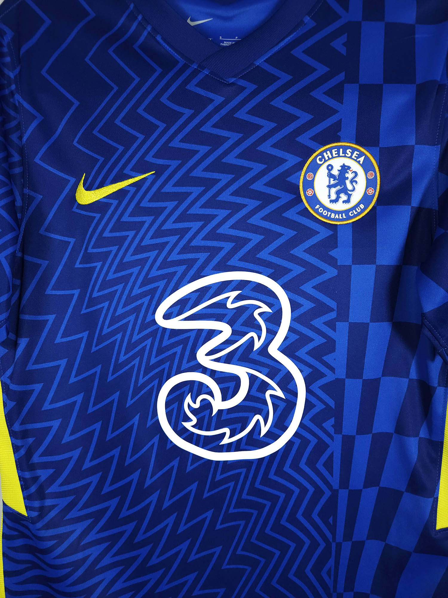 2021-22 Chelsea Home Shirt detailed view 1