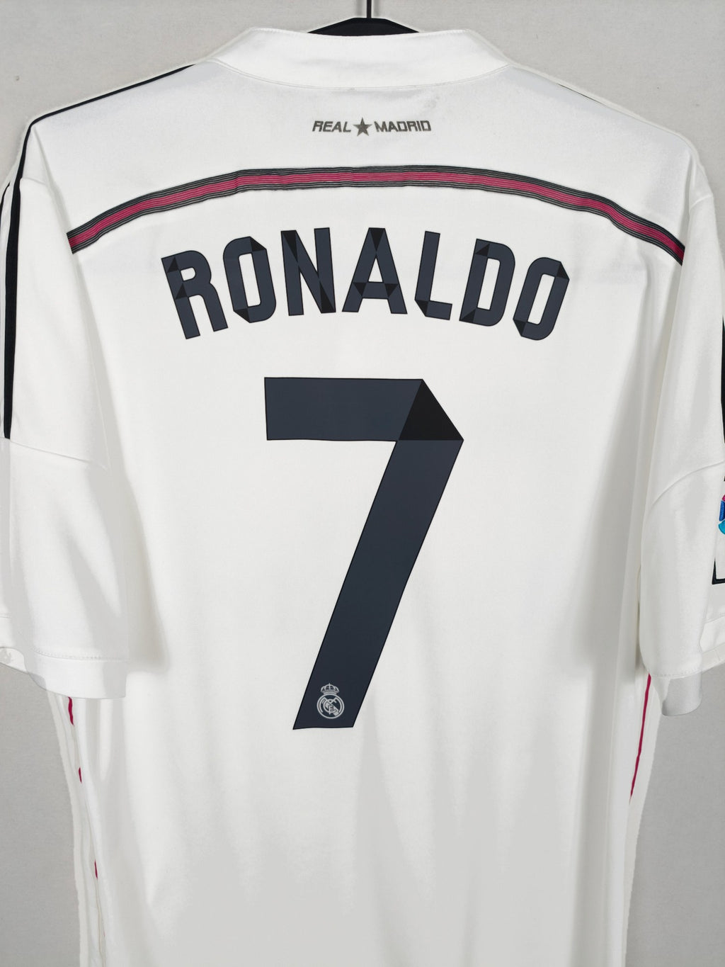 2014-15 Real Madrid Home Shirt Ronaldo #7 - detailed view