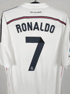 2014-15 Real Madrid Home Shirt Ronaldo #7 - detailed view