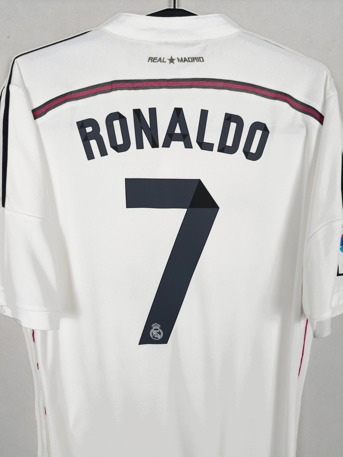 2014-15 Real Madrid Home Shirt Ronaldo #7 - detailed view