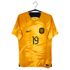 2022-23 Netherlands Home Shirt Weghorst #19
