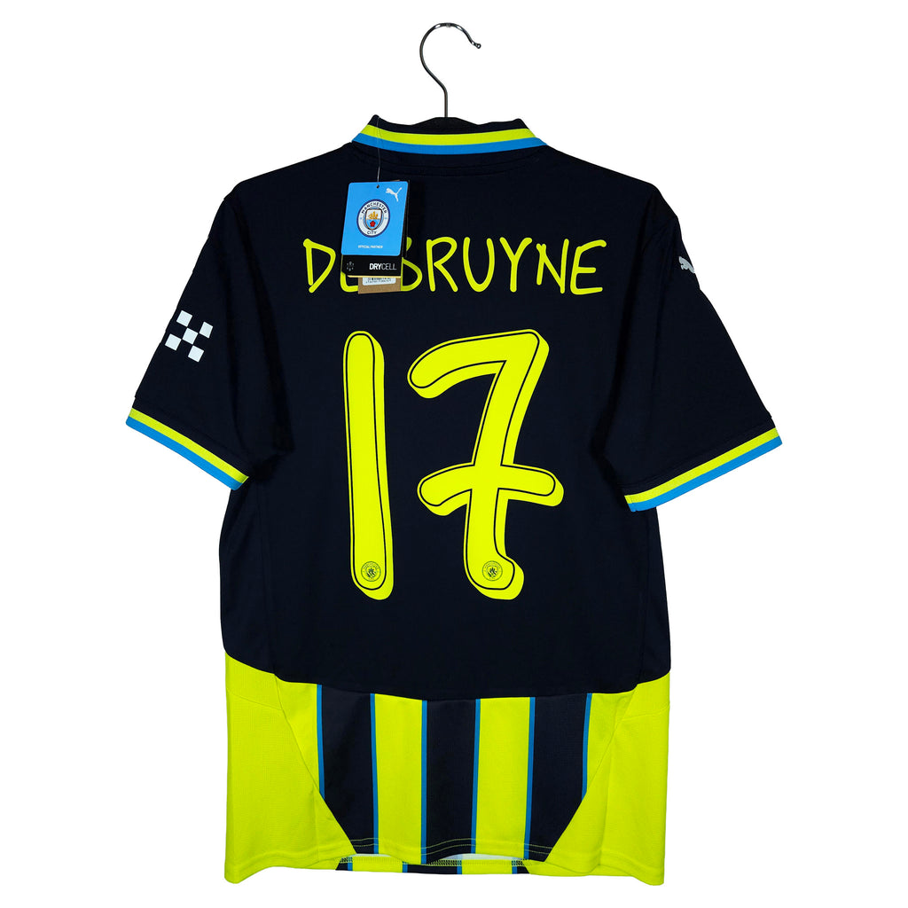 2024-25 Manchester City Away Shirt De Bruyne #17 - back view