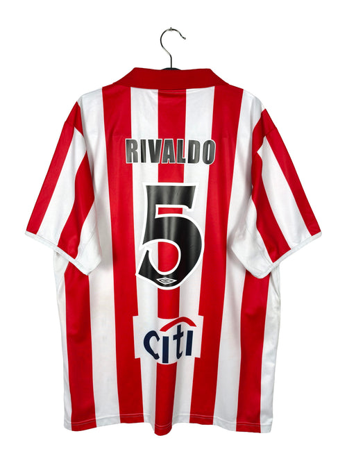 2004-05 Olympiacos Home Shirt Rivaldo #5 - back view