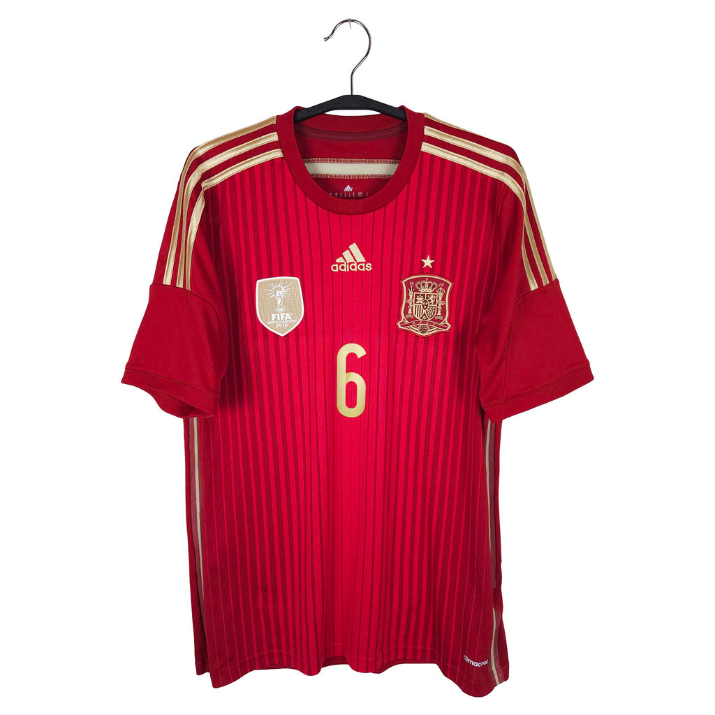 2014-15 Spanje thuisshirt Iniesta #6