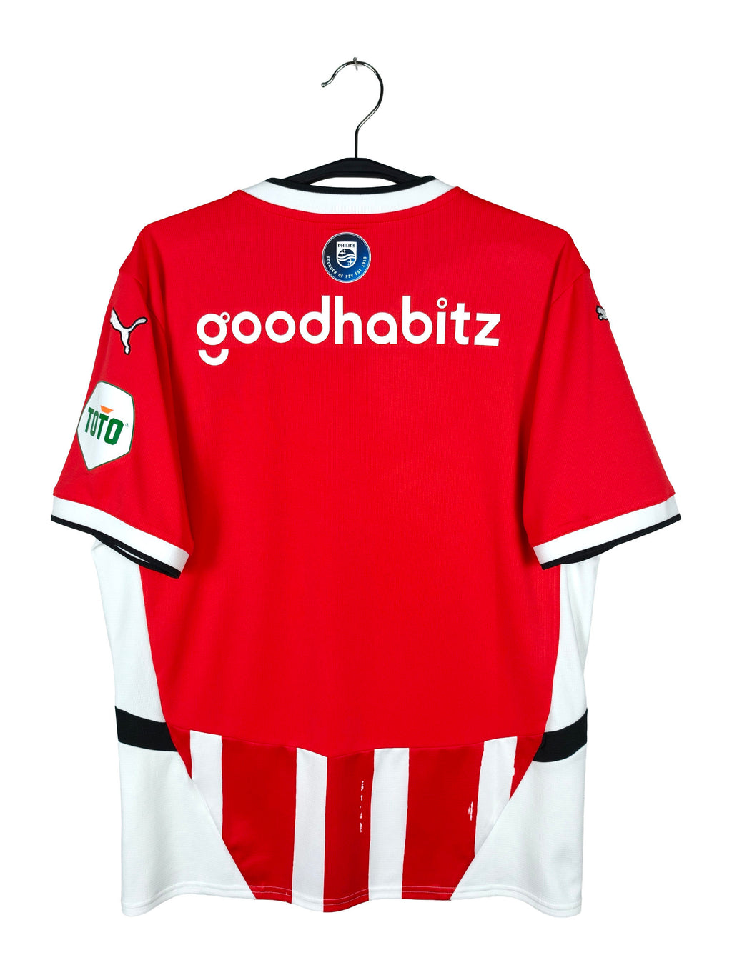 2024-25 PSV Home Shirt - back view