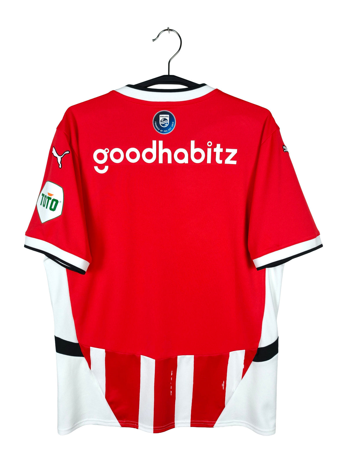 2024-25 PSV Home Shirt - back view