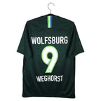 2018-19 Wolfsburg Home Shirt Weghorst #9 - back view