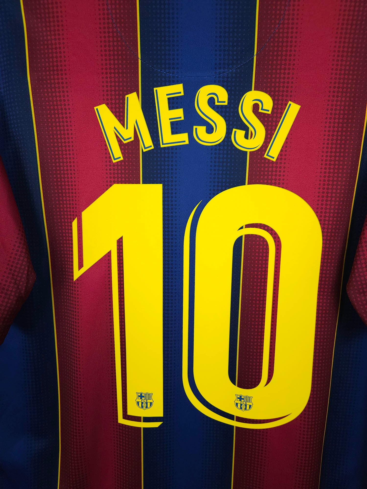 2020-21 Barcelona Home Shirt Messi #10 - detailed view