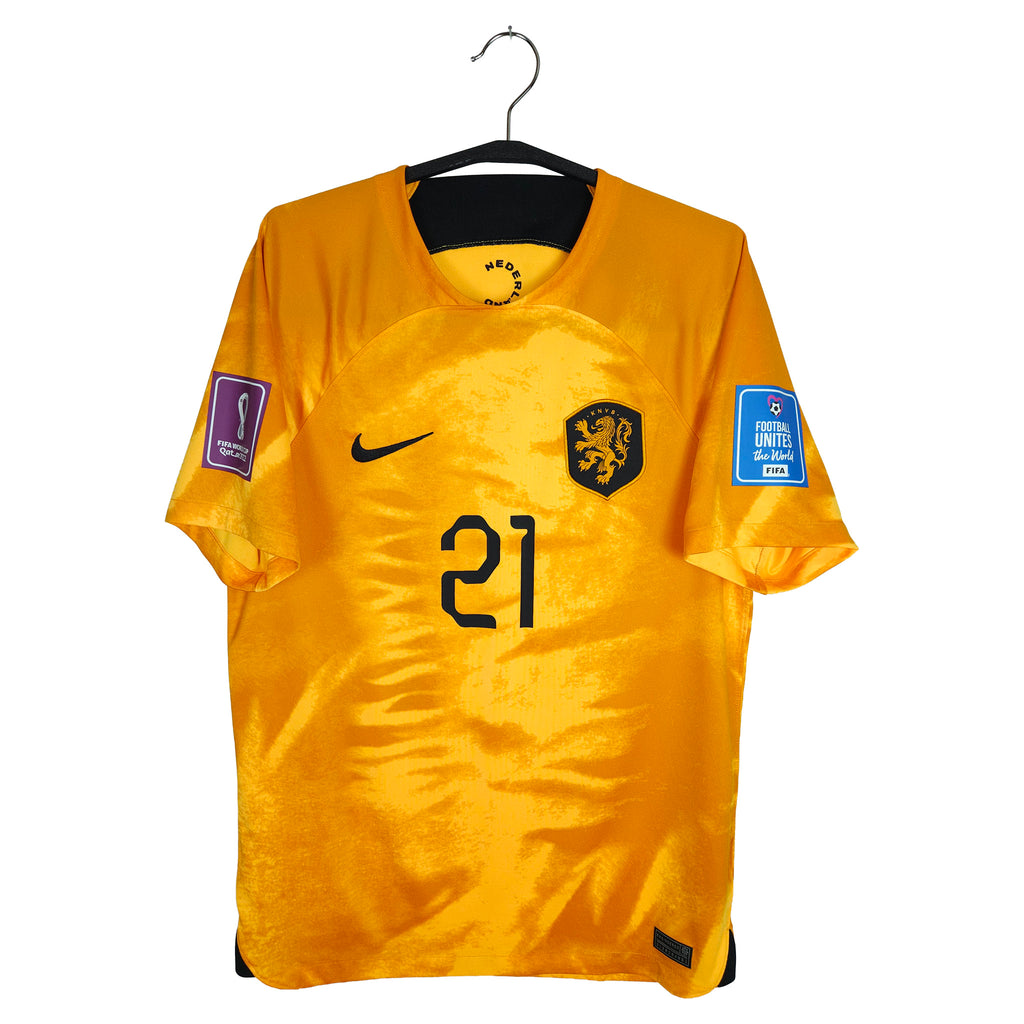 2022-23 Nederland thuisshirt F. De Jong #21