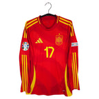 2024-25 Spain Home Shirt Williams Jr. #17 (LS)
