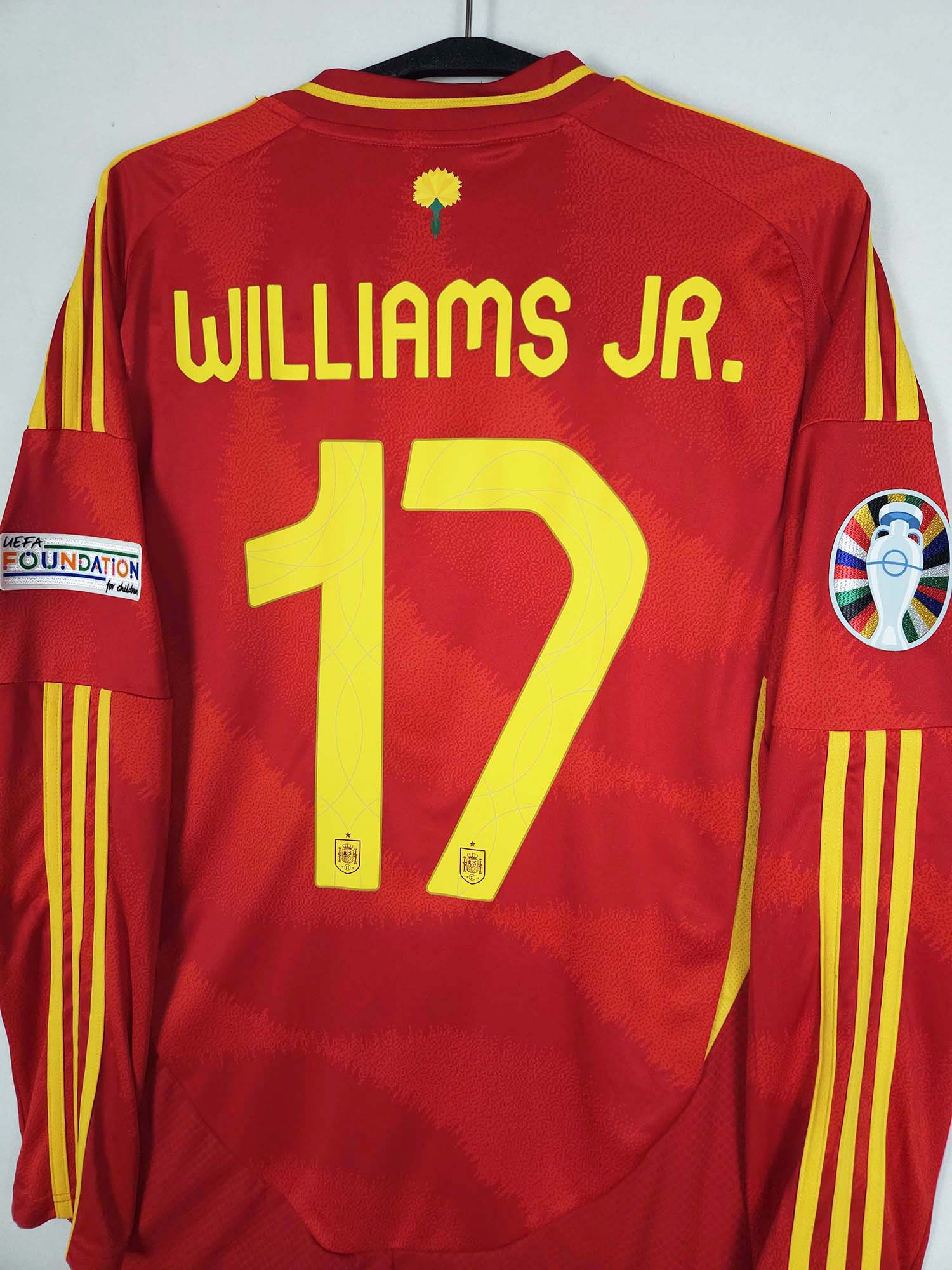 2024-25 Spain Home Shirt Williams Jr. #17 (LS)