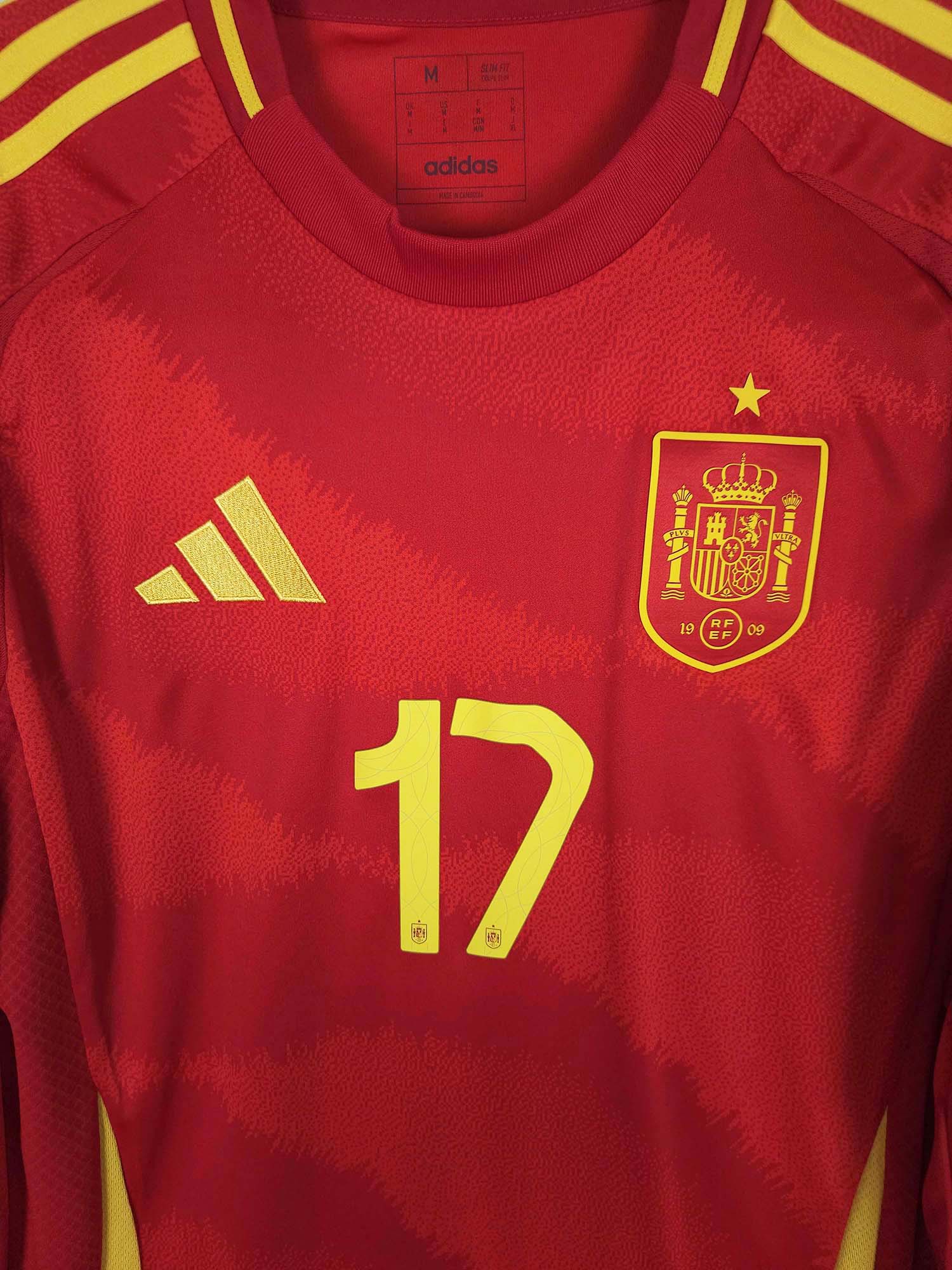 2024-25 Spain Home Shirt Williams Jr. #17 (LS)