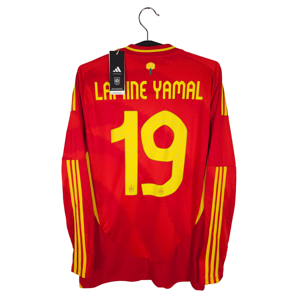 2024-25 Spain Home Shirt Lamine Yamal #19 (LS)