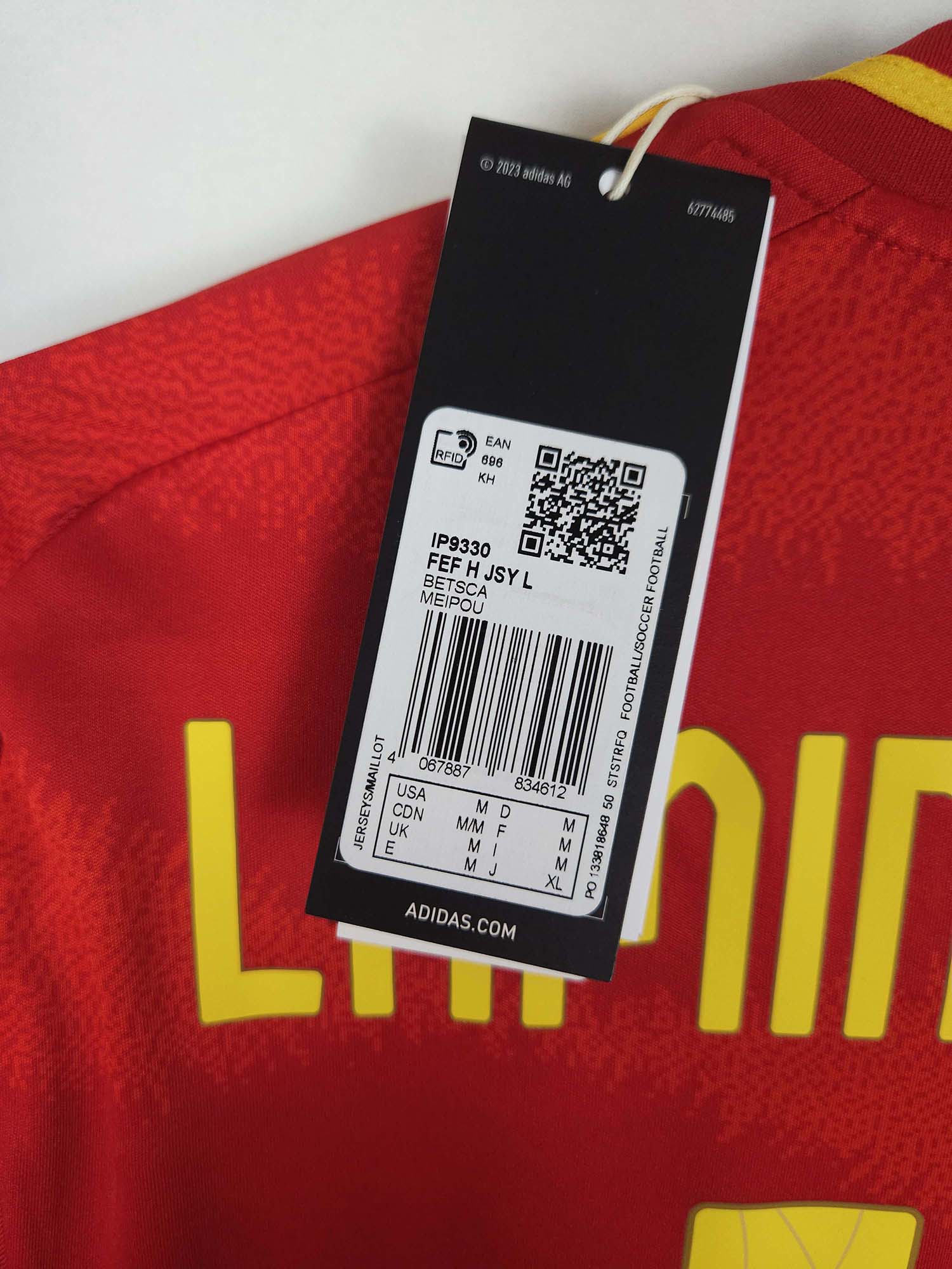 2024-25 Spain Home Shirt Lamine Yamal #19 (LS)