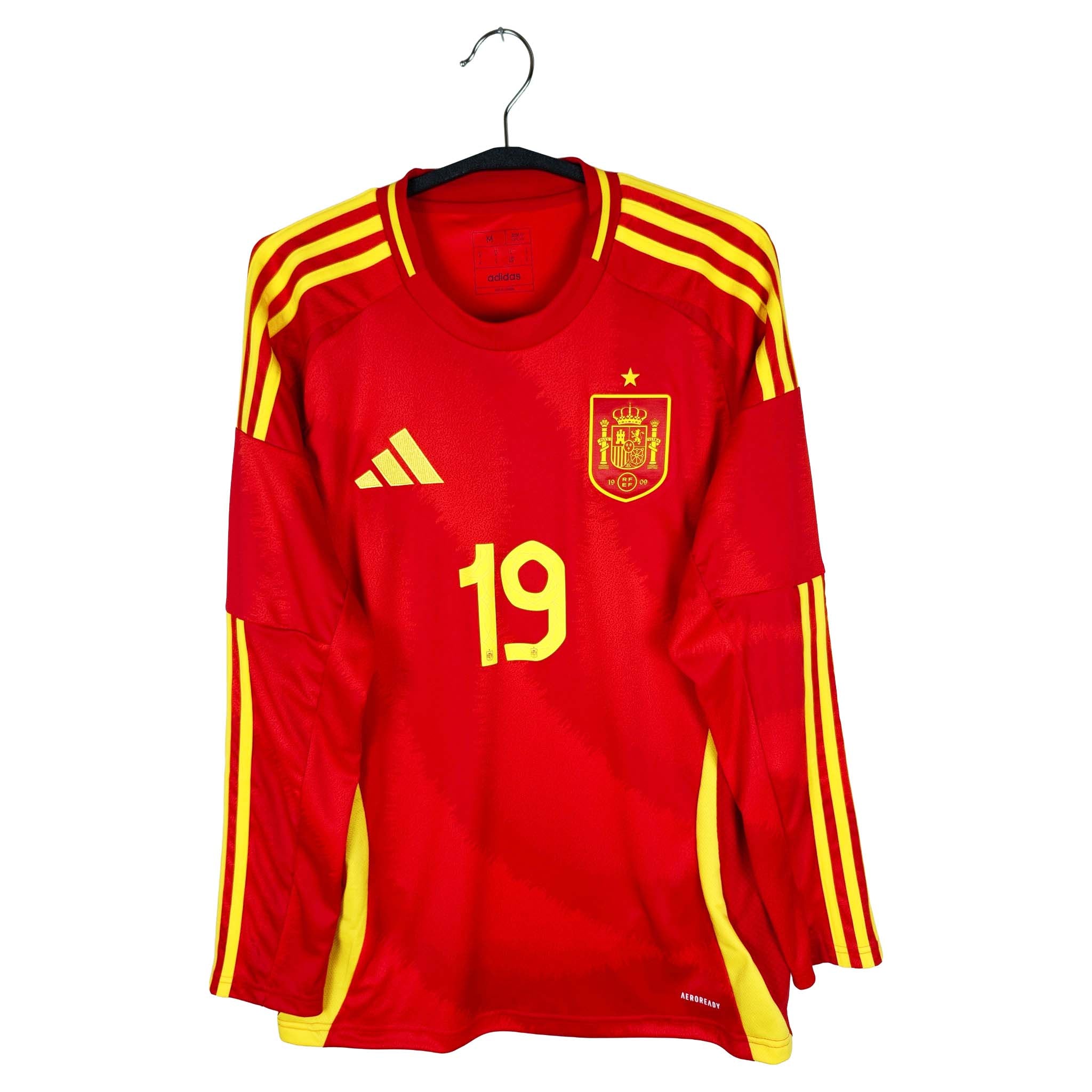 2024-25 Spanje thuisshirt Lamine Yamal #19 (LS)