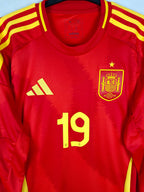 2024-25 Spanje thuisshirt Lamine Yamal #19 (LS)