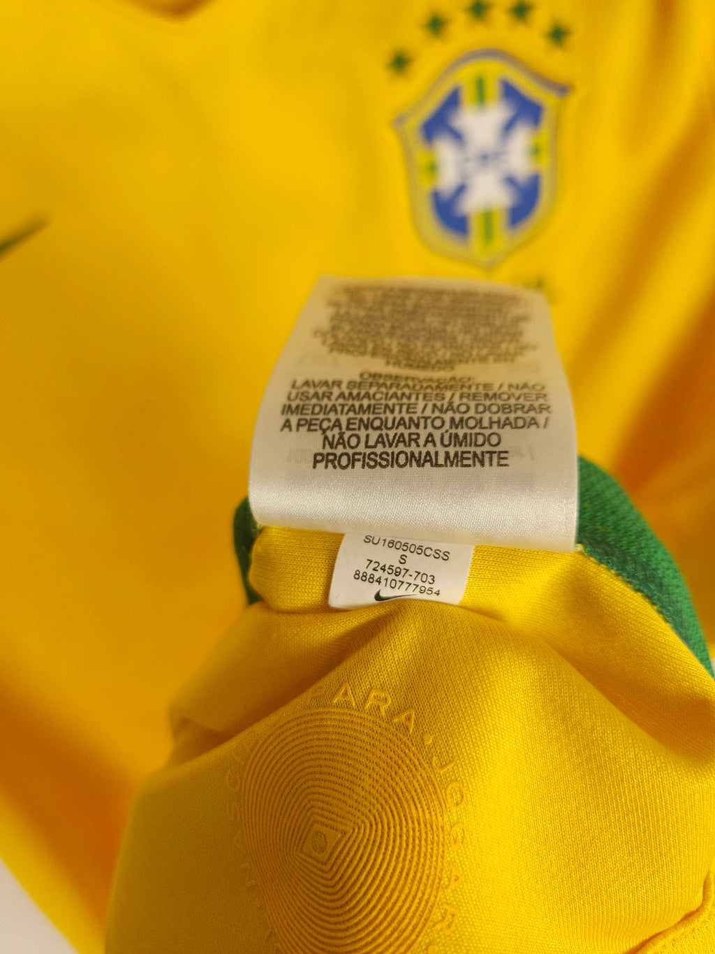 2016-17 Brazilië thuisshirt
