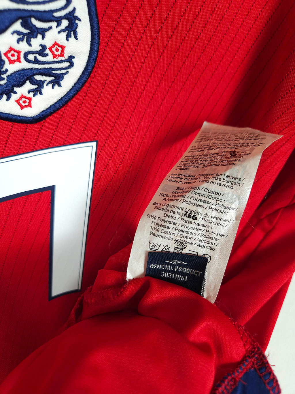2008-10 Engeland uitshirt Beckham #7