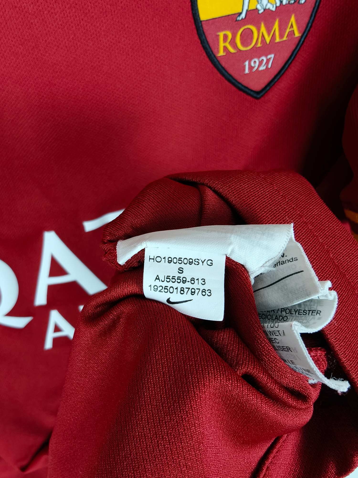 2019-20 AS Roma thuisshirt Totti #10